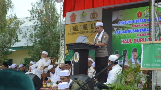 Haul Emas Guru Tua Al Habib Assayyid Idrus. (Foto: dok. Penmas Mabes Polri)