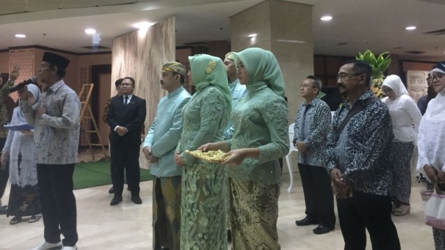 Pernikahan Rizky Alatas dan Adzana Bing Slamet (Foto: Adinda Githa Murti Sari Dewi/kumparan)