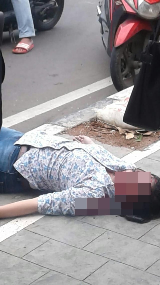Wanita korban begal di Cempaka putih (Foto: Dok. istimewa)
