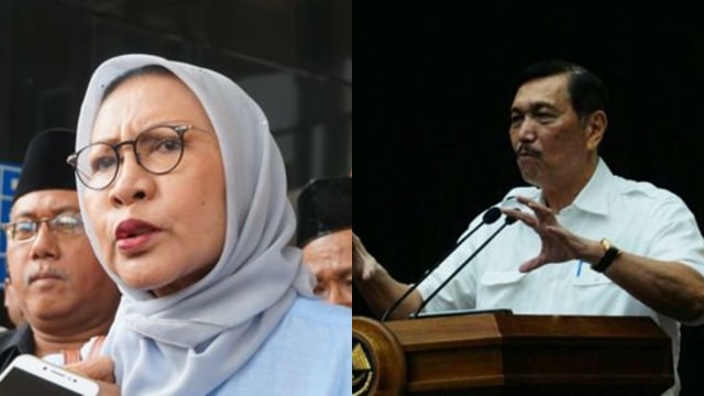Ratna Sarumpaet dan Luhut Binsar Panjaitan (Foto: Jamal Ramadan/kumparan)