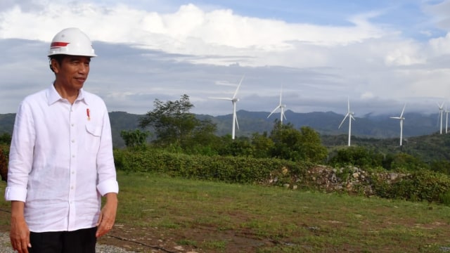 Jokowi Resmikan PLTB Sidrap (Foto: Biro Pers Setpres)