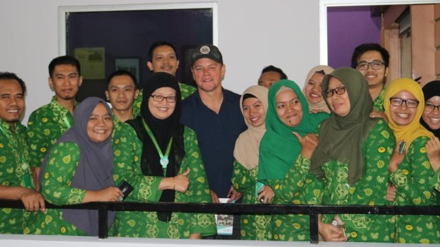 Matt Damon di Indonesia (Foto: Dok: Ajeng Ayuningtyas)