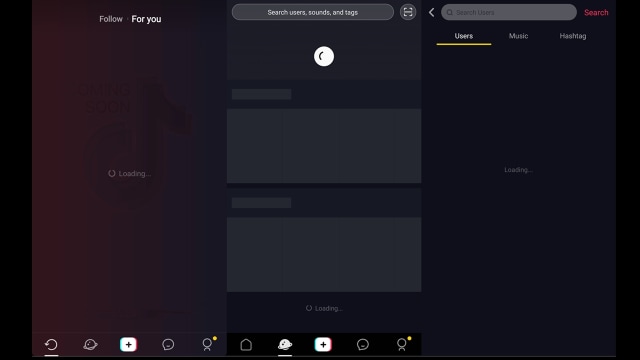 Tampilan aplikasi Tik Tok setelah diblokir. (Foto: Screenshot Tik Tok)
