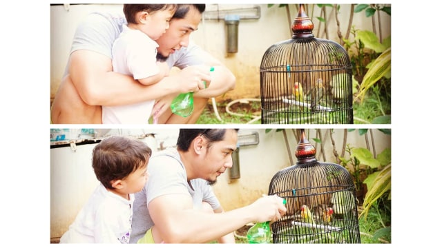 Rizky Kinos Hobi Memlihara Love Birds. (Foto: Instagram @ kinosnoski)