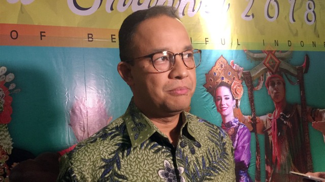 Gubernur DKI Jakarta, Anies Baswedan di Taman Ismail Marzuki. (Foto: Moh Fajri/kumparan)