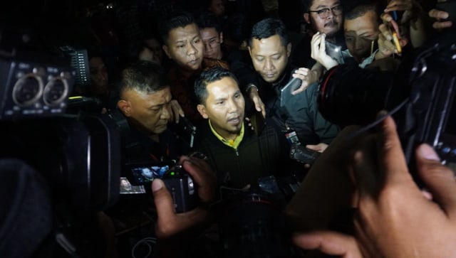 Bupati Bener Meriah, Ahmadi tiba di KPK (Foto: Fanny kusumawardhani/kumparan)