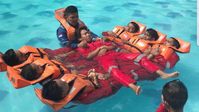 Pelatihan Keselamatan di Laut (Foto: PT Bima Nusantara Balikpapan)