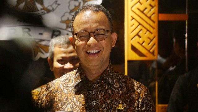 Anies Baswedan di Gedung MPR (Foto: Irfan Adi Saputra/kumparan)