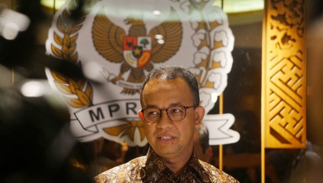 Anies Baswedan di Gedung MPR (Foto: Irfan Adi Saputra/kumparan)