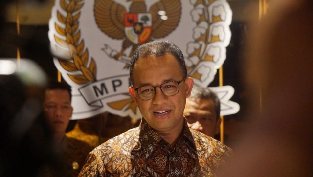 Anies Baswedan di Gedung MPR (Foto: Irfan Adi Saputra/kumparan)