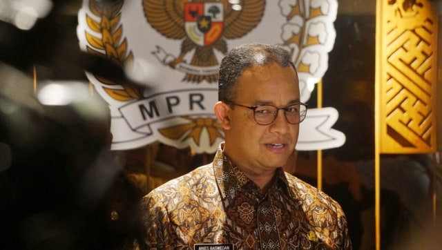 Anies Baswedan di Gedung MPR (Foto: Irfan Adi Saputra/kumparan)