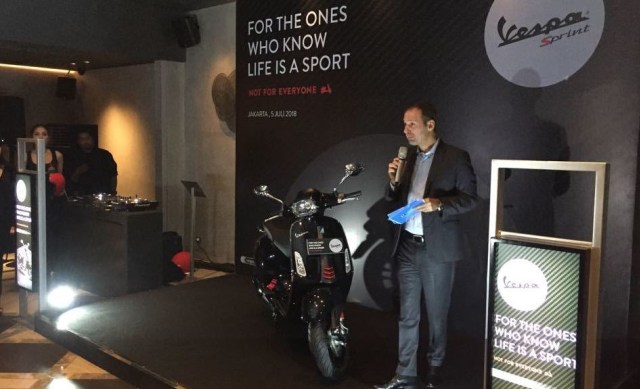 Vespa Sprint edisi terbatas (Foto: Aditya Pratama Niagara/kumparanOTO)
