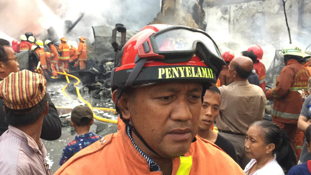 Kasudin Damkar Jakut Satriadi Gunawan. (Foto: Fachrul Irwinsyah/kumparan)