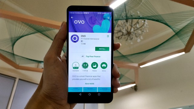 Aplikasi pembayaran digital Ovo. Foto: Jofie Yordan/kumparan