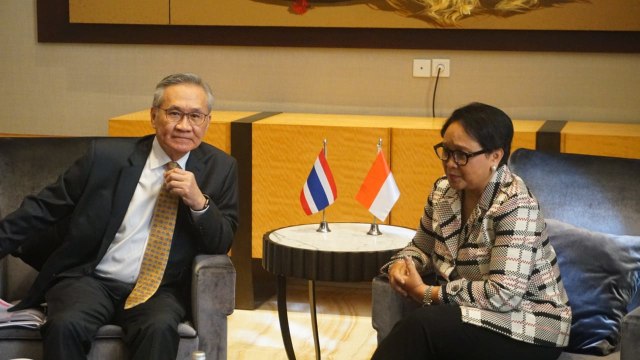 9th Joint Commision Meeting (JCM) Indonesia-Thailand di Yogyakarta. (Foto: Aprilandika Pratama/kumparan)