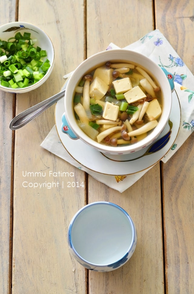 Hangat dan Lezat, Sajian Sup Tahu Jamur