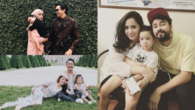Keluarga Raffi Ahmad, Ruben Onsu, Ayudia Bing Slamet (Foto: Instagram @raffinagita1717 @ayudiac @ruben_onsu)