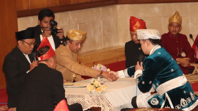 Suasana Ijab Kabul Pernikahan Chiquita Meidy (Foto: Munady)