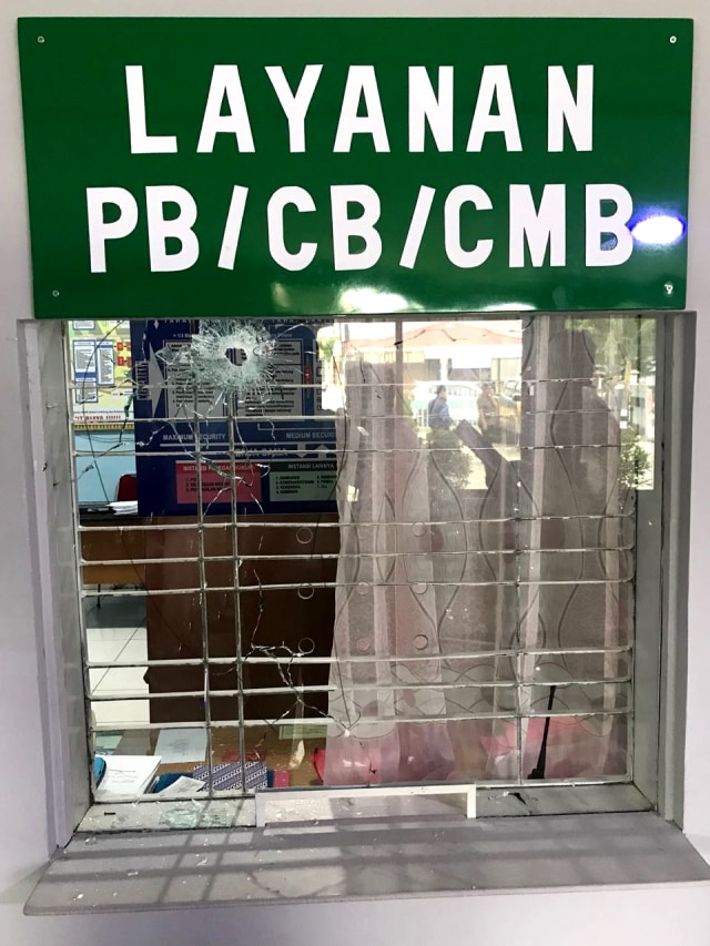 Hasil identifikasi penembakan di Gedung Lapas Pekanbaru. (Foto: Dok.Ditjen PAS)