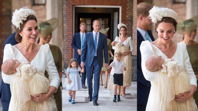 Kate Middleton di Pembatisan Pangeran Louis (Foto: Dominic Lipinski/REUTERS)