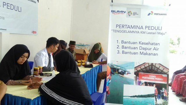com-Posko Pertamina KM Lestari (Foto: Pertamina)