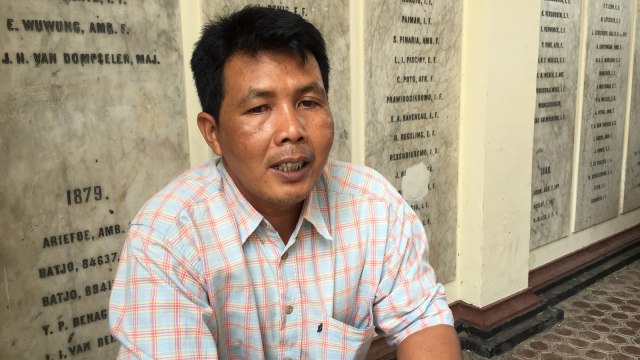 Ketua Satpam Kherkoff Banda Aceh, Akmal. (Foto: Zuhri Noviandi/kumparan)