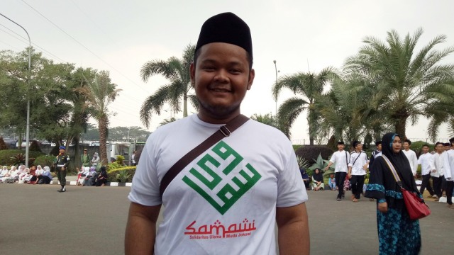 Massa Solidaritas Ulama Muda Jokowi (Samawi) memadati SICC, Sentul, Bogor. (Foto: Jihad Akbar/kumparan)