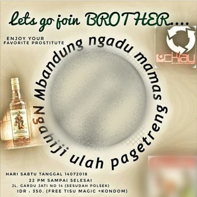 Hoax acara pesta seks di Saritem. (Foto: Dok. Istimewa)