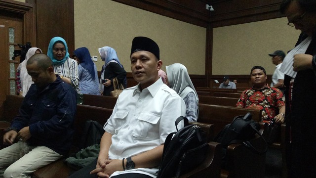 Sidang pembacaan tuntutan Bupati Lampung Tengah nonaktif, di Pengadilan Tipikor Jakarta (Foto:  Aprilandika Pratama/kumparan)