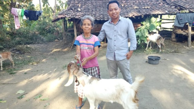 Beternak kambing jadi salah satu unit usah di Karangpatihan (Foto: dok. Eko Mulyadi)