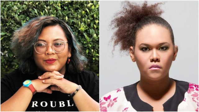Tentry dan Tyas, mereka yang dibully karena punya rambut keriting. (Foto: dok. pribadi)