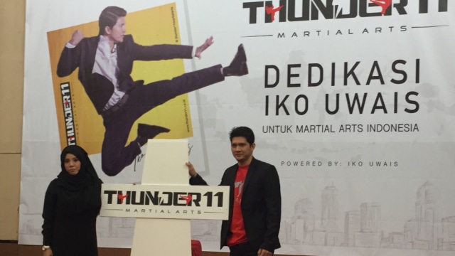 Iko Uwais resmikan sekolah Martial Arts (Foto: Sarah Yulianti Purnama/kumparan)