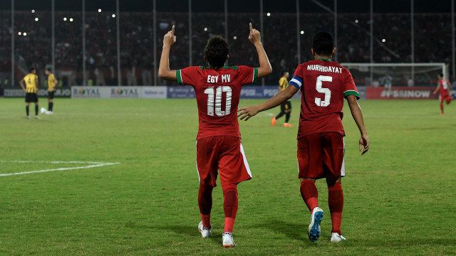 Timnas U-19 di semifinal AFF U-19. (Foto: ANTARA FOTO/Zabur Karuru)