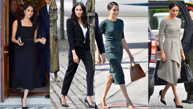 Busana Meghan Markle di Irlandia (Foto: Instagram @meghan_markle @meghanmountbatten_windsor)