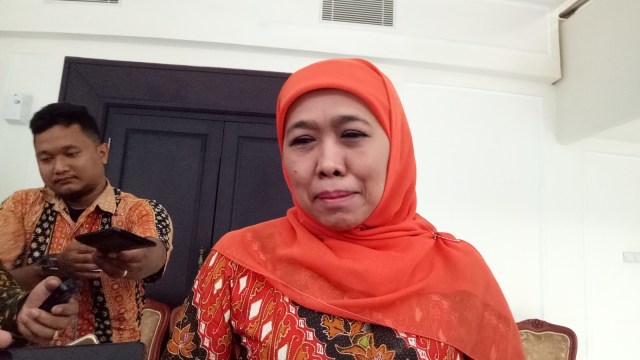 Khofifah Indar Parawansa di Kantor Wapres. Foto: Kevin Kurnianto/kumparan