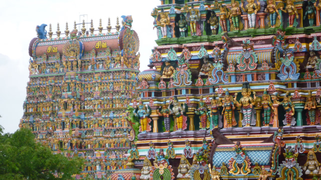 Potret Kuil Meenakshi Amman (Foto: Flickr / Markus Wells)