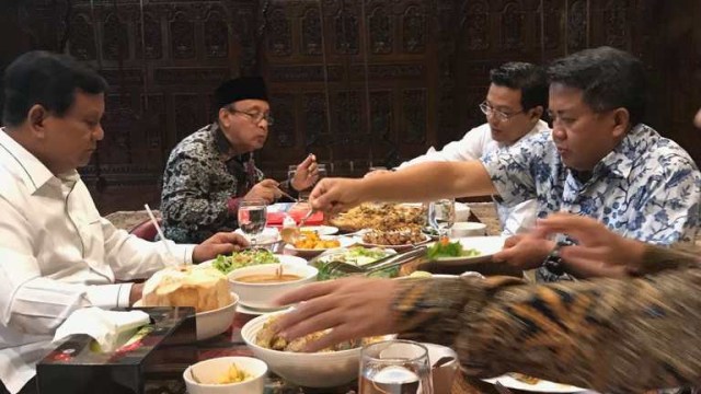 Pertemuan Gerindra PKS dan PAN di Rumah Kertanegara. (Foto: Dok. Istimewa)