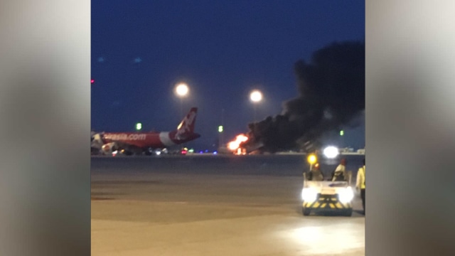 Kebakaran Bus Air Asia di R83 CGK (Foto: Dok. Istimewa)