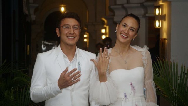 Dimas Anggara dan Nadine Chandrawinata (Foto: Garin Gustavian/kumparan)