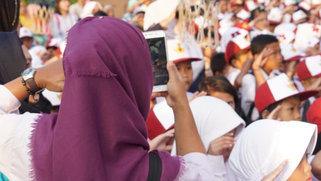 Suasana sekolah hari pertama di SDN 01 Jagakarsa. (Foto: Fitra Andrianto/kumparan)