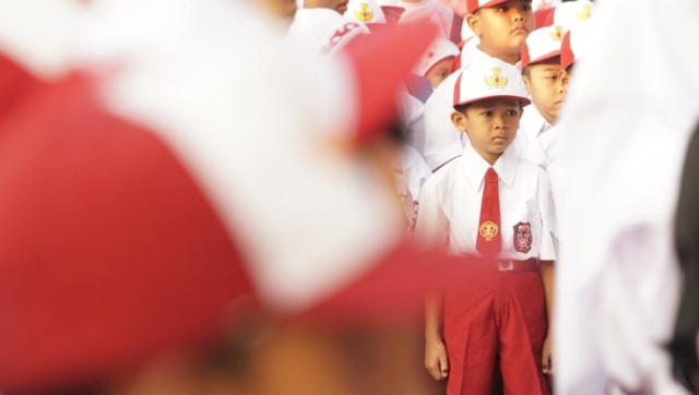 Suasana sekolah hari pertama di SDN 01 Ciganjur. (Foto: Fitra Andrianto/kumparan)