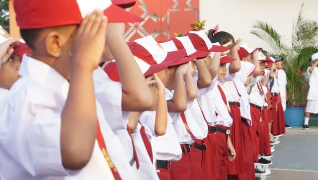 Suasana sekolah hari pertama di SDN 01 Ciganjur. (Foto: Fitra Andrianto/kumparan)