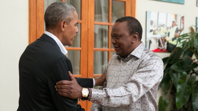 Barack Obama Bertemu Presiden Kenya Uhuru Kenyatta (Foto: Twitter @Ukenyatta)