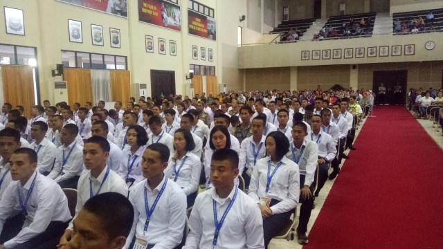 Suasana pengumuman hasil tes psikologi calon taruna akpol (Foto: Ainul Qalbi/kumparan)