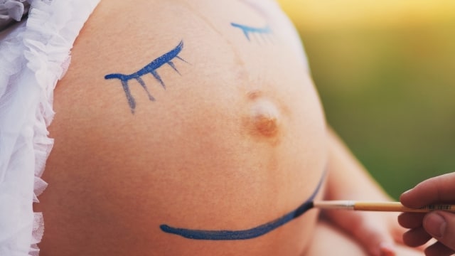Ilustrasi belly art. (Foto: Thinkstock)