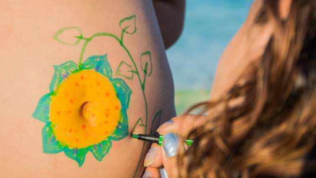 Ilustrasi belly art. (Foto: Thinkstock)