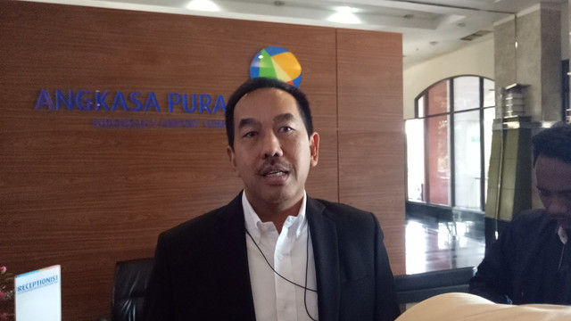 Dirut Angkasa Pura II Muhammad, Awaluddin, di acara kerja sama AP II dengan Airport Council International (ACI) di Kantor AP II, Tangerang. Foto: Ela Nurlaela/kumparan