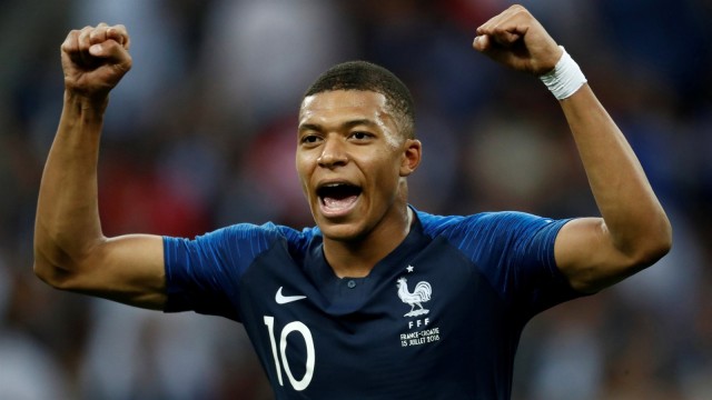 Mbappe di final Piala Dunia 2018. (Foto: Damir Sagolj/Reuters)