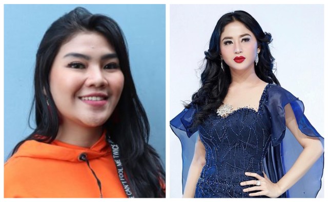 Dewi Persik dan keponakannya, Rosa Meldianti. (Foto: Munady, Instagram @dewiperssikreal)