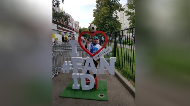 Dokter Rima di Final Piala Dunia 2018. (Foto: Dok. Ita Rima Rahmawati)